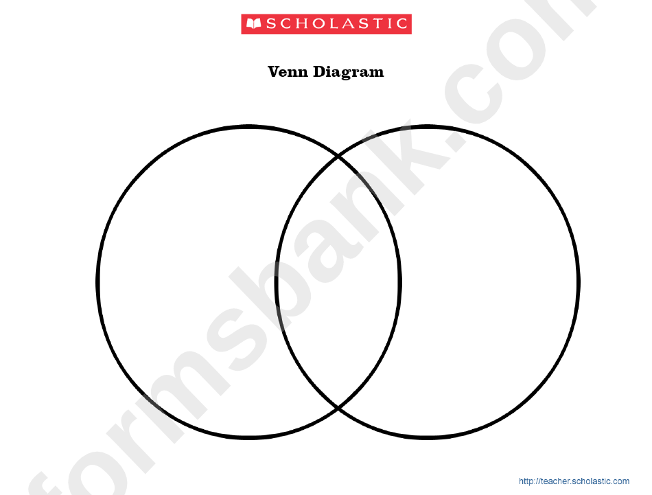 2 Circle Venn Diagram Template - Scholastic