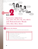 Possessive Adjectives And Demonstrative Words Worksheet - Keith S. Folse