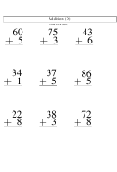 Addition (d) Worksheet With Answers