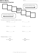 Metric Mania Conversion Practice Worksheet With Answer Key Printable pdf