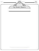My Planet Report Worksheet