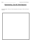 Symmetry Of Shapes Worksheet