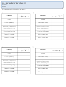 Vertex Form Worksheet With Answer Key Printable pdf