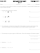 Math 097 Final Examination (winter 2011) Worksheet