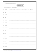 Expanded Form Worksheet With Answer Key