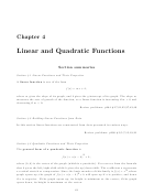 Linear And Quadratic Functions Worksheet With Answers