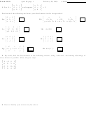 Math 205a Quiz Worksheet - 2008 Printable pdf