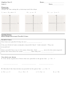 Slope Intercept Form Worksheets - Unit 3 Printable pdf