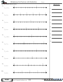 Multiplying Unit Fractions With Numberline Worksheet With Answers