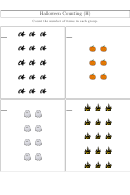 Halloween Counting Worksheet With Answers