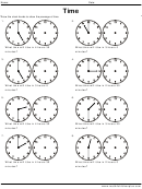 Passage Of Time Worksheet With Answers Printable pdf