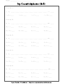 Skip Count 1-5 Multiplication Worksheet - 2nd-4th Grades Printable pdf