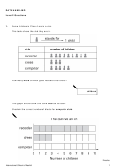 Data Handling Worksheets - Level 2, International School Of Madrid Printable pdf