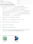 Lewis & Molecular Structures Worksheet - Unit Ii-e/f