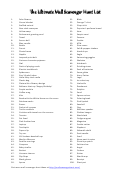 The Ultimate Mall Scavenger Hunt List Template