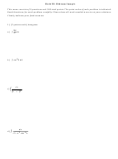 Math 2b: Midterm Sample Worksheet