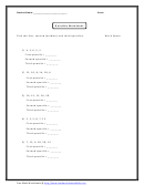 Finding Medians & Quartiles Worksheet With Answer Key