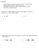 Trig Form Practice Worksheet With Answer Key