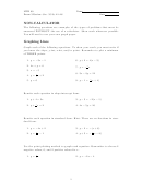 Math Exam (graphing Lines, Inequalities, Slope, Geometry) Worksheets With Answer Key