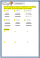 Column Addition Worksheet With Answer Key Printable pdf