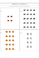 Halloween Counting Worksheet With Answers Printable pdf