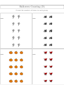 Halloween Counting Worksheet With Answers