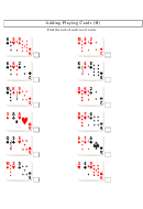 Adding Playing Cards Worksheet With Answers Printable pdf