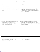 Fraction Word Problems Worksheet