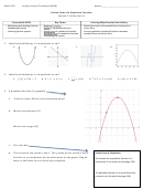 Math 103 Vertex Form Of A Quadratic Function Worksheet - Oregon State University