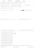 Equation Worksheets - Mat 1101, Test 2 - 2010