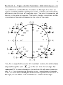 Trigonometric Functions - Unit Circle Approach Worksheet