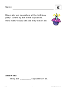 Food Single Digit Addition Worksheet - Terry Kawas Printable pdf