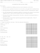 Quadratic Expressions Worksheet With Answers - Mrs. Grieser Printable pdf