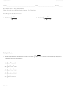 Trig Substitution Worksheet 10.1