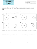 Explaining Tides Physics Worksheet Printable pdf