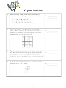 Team Bowl Logic Worksheet - 8th Grade Printable pdf