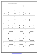 Percent Into Decimal Worksheet With Answer Key