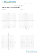 Graphing Quadratics Worksheet