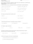 Pap Geometry Math Worksheet - Summer Assignment 2015 Printable pdf