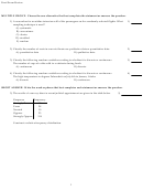 Math 1127 Final Review Exam Worksheet With Answer Key - Athens Technical College