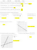 Test 2 Mat 190 Equation Worksheet With Answers - 2008