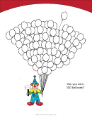 Balloons Counting Activity Sheets