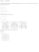 Lesson 1.1 Practice B Functions Worksheet With Answer Key Printable pdf