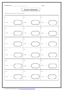 Percent Into Decimal Math Worksheet With Answer Key