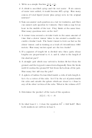 Fractions/equations Math Worksheet