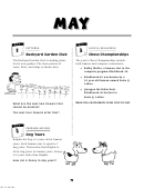 May Math Kids Activity Sheets - One Per Day Printable pdf