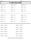 3x Table Using Brackets Multiplication Tables Worksheet Printable pdf