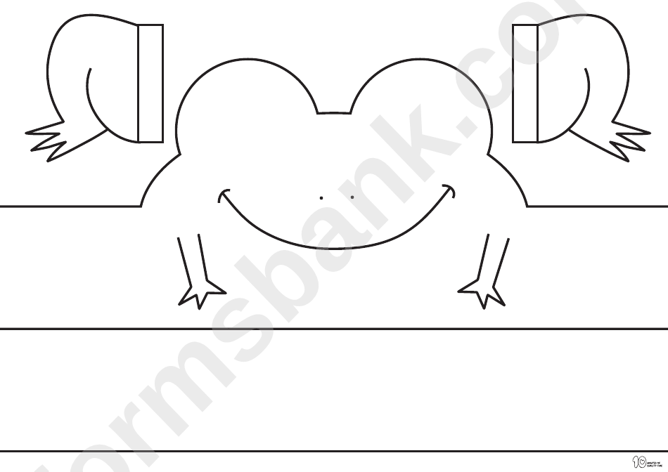 Frog Paper Crown Template