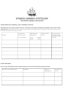 Extracurricular, Personal, And Volunteer Activities Log Template - Sverige-Amerika Stiftelsen Printable pdf