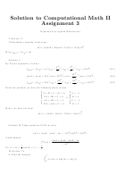Computational Math Ii Assignment 3 Worksheet With Answers